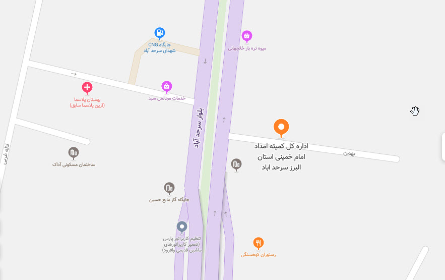 نقشه البرز