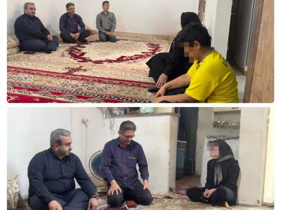 دیدار مدیرکل کمیته امداد البرز با خانواده‌های نیازمند در ساوجبلاغ در قالب طرح «مفتاح‌الجنه»