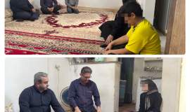 دیدار مدیرکل کمیته امداد البرز با خانواده‌های نیازمند در ساوجبلاغ در قالب طرح «مفتاح‌الجنه»